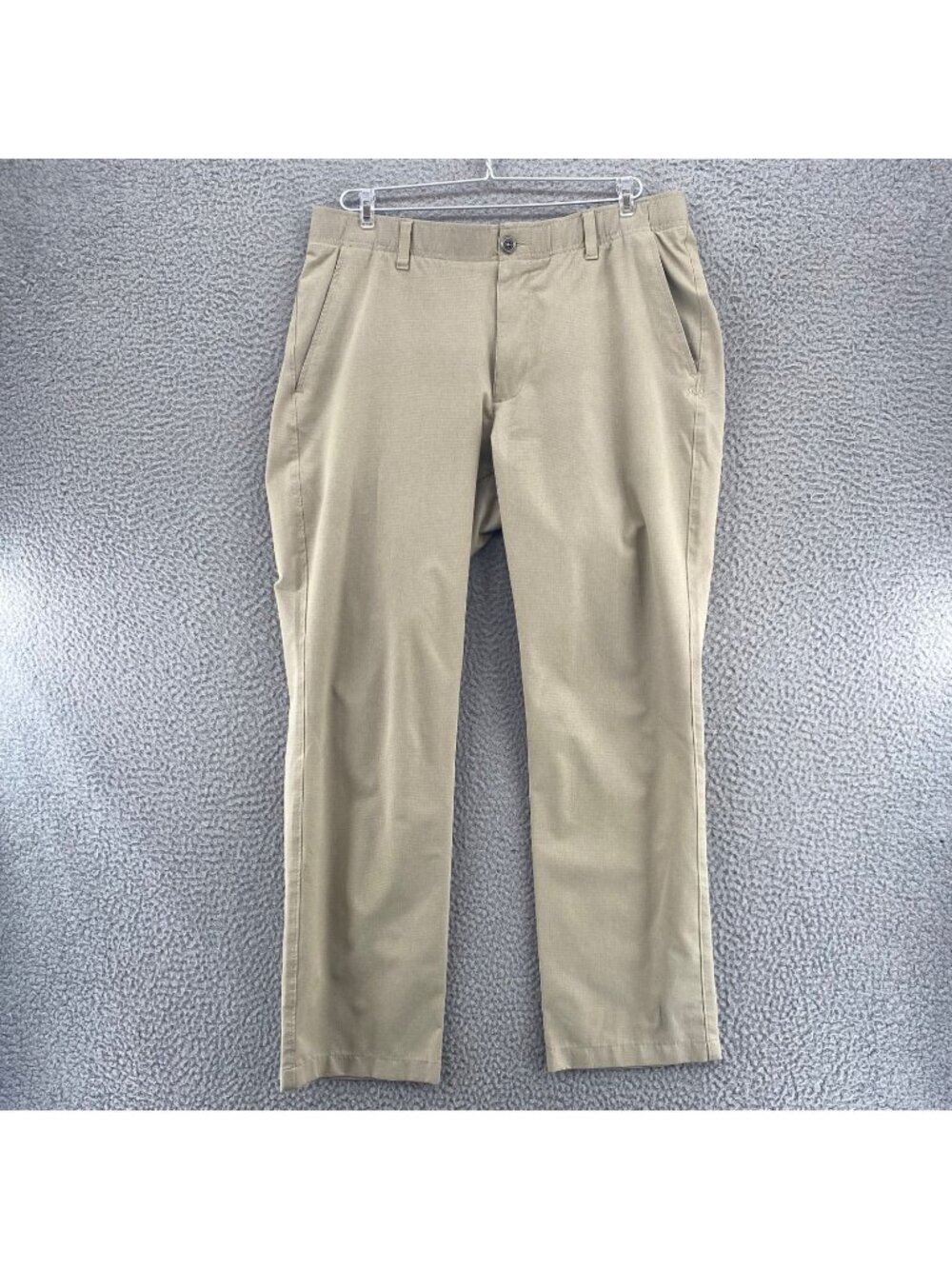 Under Armour Pants Mens 36/30 Beige Tapered Leg Crop Mesh Outdoor Stretch Pocket